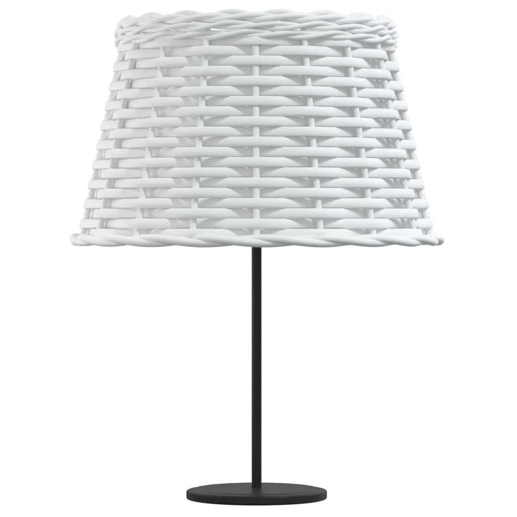 Abażur wiklina lampa sufitowa lampa stołowa biała Ø 38 x 23 cm