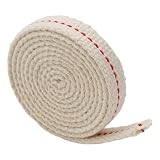 Entgoinggo Lampada a cherosene piatta in puro cotone da 1 m, per lanterne a olio vintage, stufe e bruciatori da campeggio, ad alta assorbenza, per cavo di ricambio (larghezza 1,2 cm)
