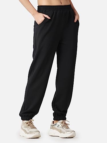 Image of POPWINGS Casual Solid Joggers for Women || Loose Fit Joggers for Women ||Joggers for Summer Wear