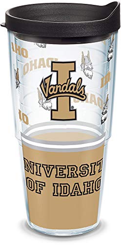 Tervis Idaho Vandals Tumbler with Wrap and Black Lid 24oz, Clear
