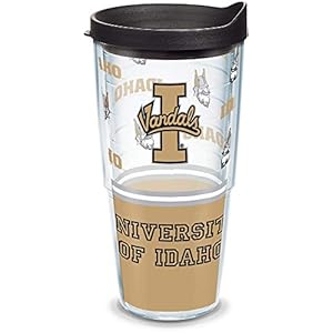 Tervis Idaho Vandals Tumbler with Wrap and Black Lid 24oz, Clear