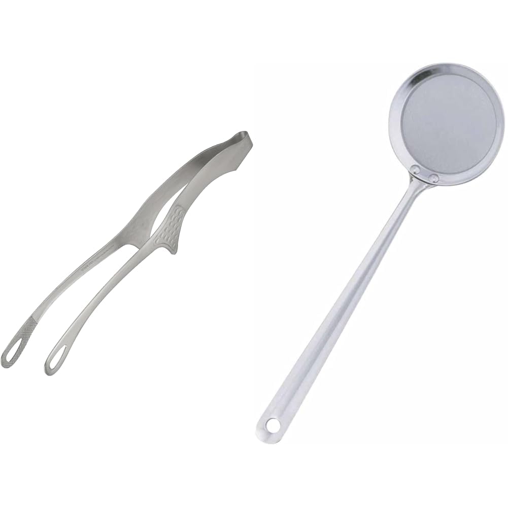 [Set Purchase] Shimomura 42497 Smart Kitchen Tongs, Large with Floating Tips, Easy to Grip Fine Ingredients, Outdoor, Dishwasher Safe, Grilled Meat, Frying Food, Total Length 10.2 inches (26 cm : Home