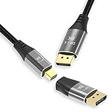 CABLEDECONN 16K HDMI 2.2 Cable Real UHD HDR 96Gbps 16K@60Hz 4K@480Hz Support HDCP 3D HDMI Cable for PS4 SetTop Box HDTVs Projectors (0.5m 1.6ft)