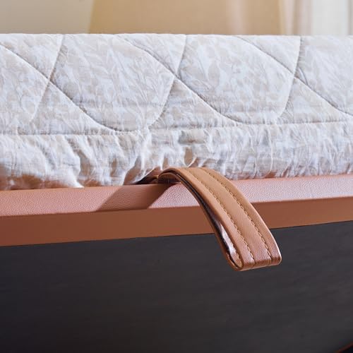 Image of Home Centre | Tiffany | Engineered Wood | Hydraulic Storage | King Beds | Tan | 1 Year Warranty