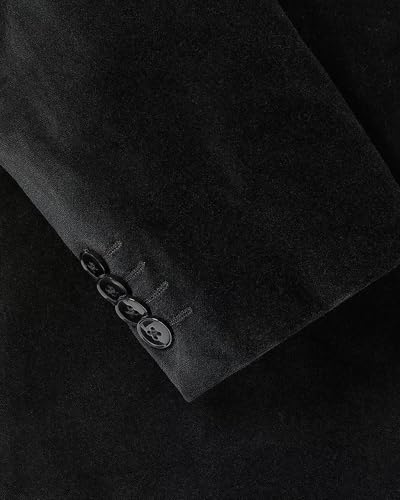 Mens Velvet 2 Piece Suit Two Button Slim Fit Tuxedos Wedding Suit Jacket Pants Set Business Suit Formal Tuxedes4