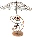Bejeweled Display® Vintage Style Copper Tone Umbrella Rose Earring Tree~ Jewelry Display