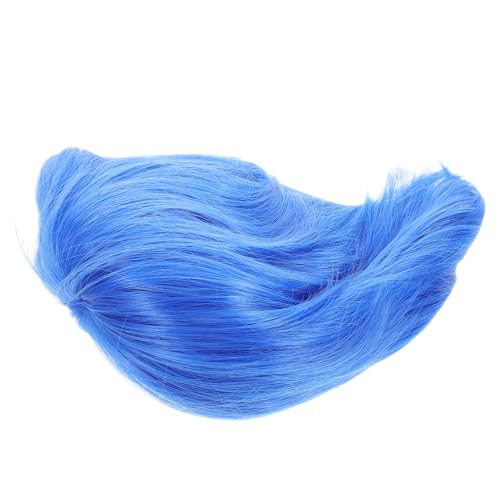 Healvian Short Blue Wig with Bangs Cosplay Hairstyle for Accessory for Parties and Events for Boys