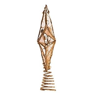 Kurtsadlerh0086kurtadler614inchgoldwirestartreetop Urban Country Home Decor Kurt s adler h0086 kurt adler 6 14 inch gold wire star treetop urban country home decor