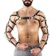 TUYMNI Herren Verstellbare Brust Harness PU Leder Männer Brust Geschirr Punk Gothic Fetisch Bandage Kostüme Männer Sexy Schulter Schulter Gürtel Erotik Wäsche Cosplay Party Clubwear