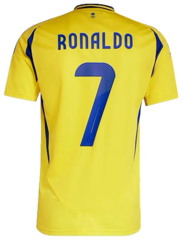 Ronaldo #7 - Camiseta de fútbol 2024/25, Amarillo, Medium