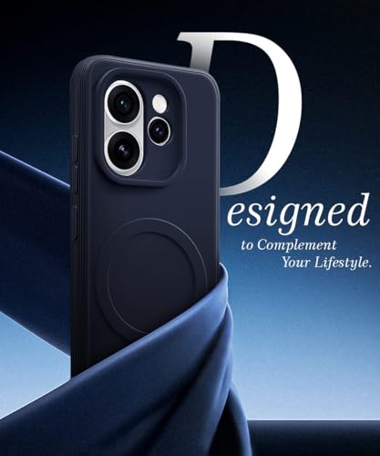 Image of WOW IMAGINE Back Case Cover for Oppo Reno 15 Pro 5G | Reno 15 Pro Mini 5G | Soft Matte Silicone Case| Slim Fit & Shockproof | Camera Protection Bumper Cover (Blue)