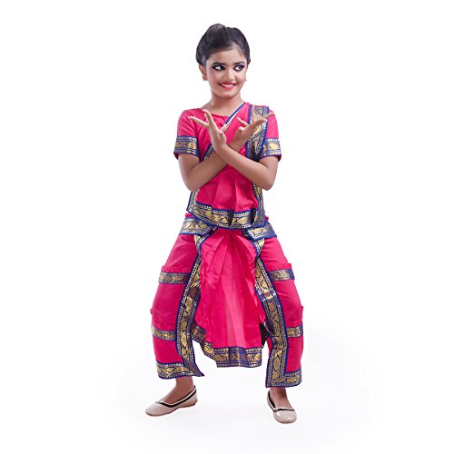 Image of Fancydresswale Bharatnatyam Dance Dress for Girls