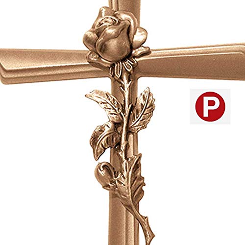 Croce Decorative In Bronzo Per Lapide 40x21 Cm - Modello 2050-40 Per Cimitero - Foto 10