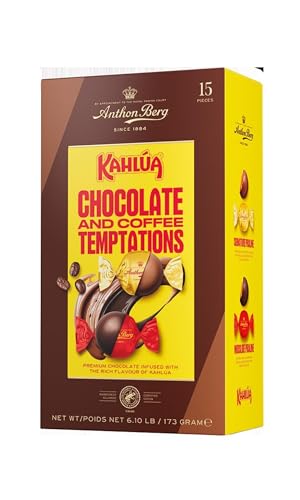 Anthon Berg Kahlua Gift Box 15 Chocolate and Coffee Temptations Infused With the Rich Flavour of Kahlua 173 g (Pack of 1)