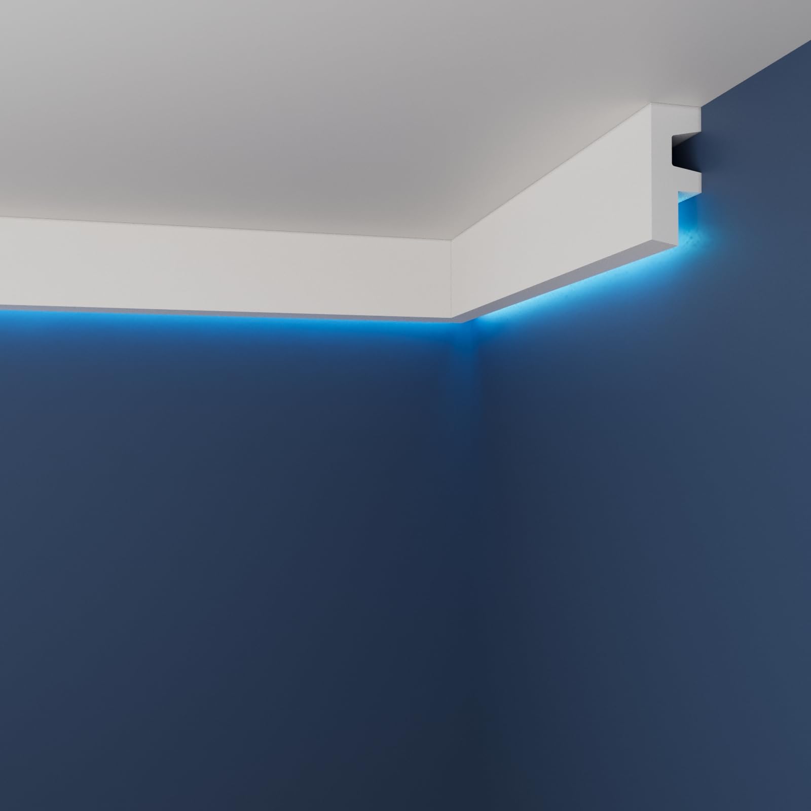 WOLDECOR Coving for Ceilings, Premium Extruded Polystyrene Cornice Coving, Lightweight Decorative Ceiling Coving Moulding, Easy DIY Installation, XPS Cornice Trim (WLD01, 10 Meters)