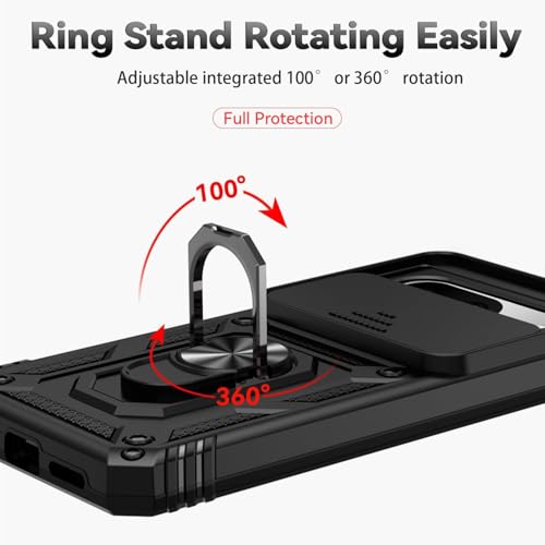 Image of Scalebee Google Pixel 8 Heavy Duty Armor Back Cover, Black