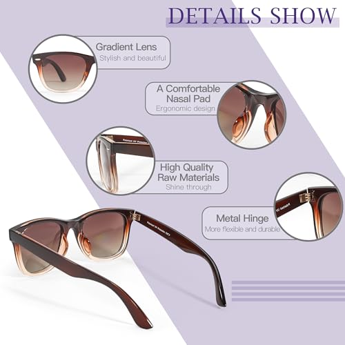 Image of SIPHEW Polarized Sunglasses for Women & Men - UV400 Mirrored Eyewear | Designer Unisex Fashion Sun Glasses w /Medium Fit,Suitable for Any Face Shape,Beach,Everyday Wear