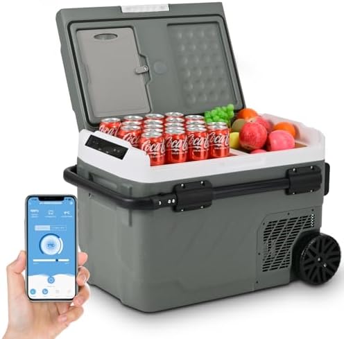 Alpicool 12V Car Refrigerator Portable Fridge Freezer, 62 QT Dual...