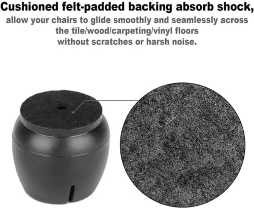 シリコンキャップ、家具フットカバー、家具パッド シリコーンテーブルチェア脚マット 椅子ゴム足パッド ボトムカバーパッドテーブル、ブラ