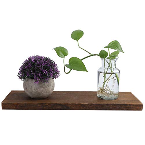 Fdit Wandrek, van hout, drijvend rek, opbergrek, van hout, organizer voor weergave in de woonkamer 40*14*2cm - Image 3