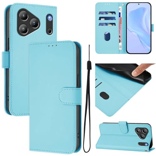 �X�}�z�P�[�X �Ή��@�� for Blackview Wave 7C �X�}�z�P�[�X�y�J�[�h�z���_�[�E�E�H���b�g�E�}�O�l�b�g�o�b�N���E�t���b�v�E�X�^���h�@�\�t���zSkyBlue