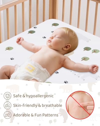 Image of lasoftan Pack and Play Mattress - 38 inch x 26 inch Soft Breathable Portable Mattres Waterproof & Washable Perfectly fits Pack n Play