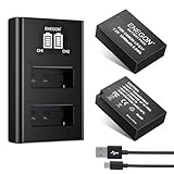 【Ampia compatibilità】Sviluppato secondo le specifiche Canon LP-E17, adatto per EOS RP/R10/R8/R50, Rebel T8i/T7i/T6i (non compatibile con T7/T6), SL2/SL3, 77D/750D ecc. (Semi-decodificato, stato di carica non su tutti i modelli)