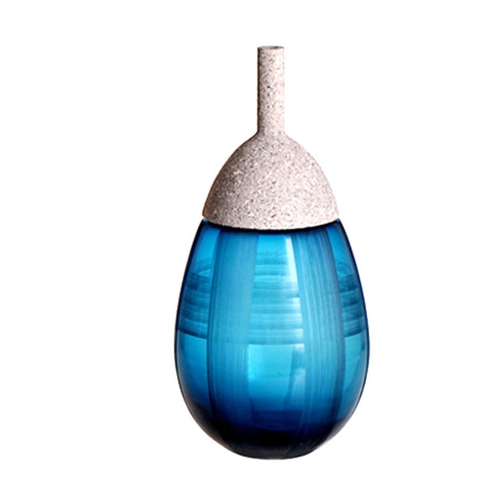 Vase hydroponique original avec bouteille artisanale dor&eacute;e pour cadeau id&eacute;al