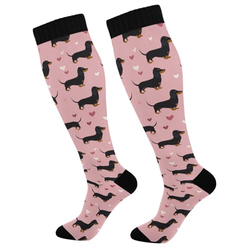 Image of Wusikd Cats Compression Socks for Women and Men Circulation Cute Long Socks for Athletic Running 1