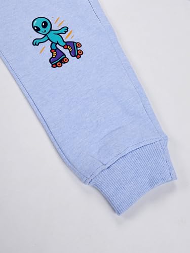 Image of KiddoPanti Boys Solid Fleece Track Pants | Cotton Poly Fleece Fabric | Ankle Length Bottom Rib | 2 Front Patch Pocket | Elastic Waist & Drawcord | Jogger Track Pants for Boys