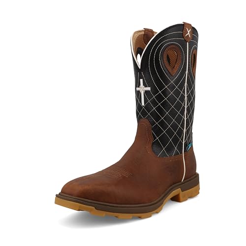 Image of Twisted X Men's 12 inch Pull On Nano Composite Toe UltraLite X Waterproof Western Work Boot