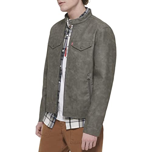 Image of Levi's Men's Faux Leather Racer Jacket