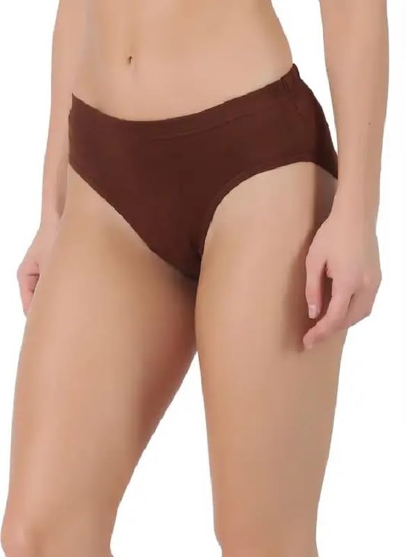 Image of INNERO Plain Panties for Women Pack of 4 Soft Cotton, Comfortable Fit, Stylish & Breathable (Colours May Vary)