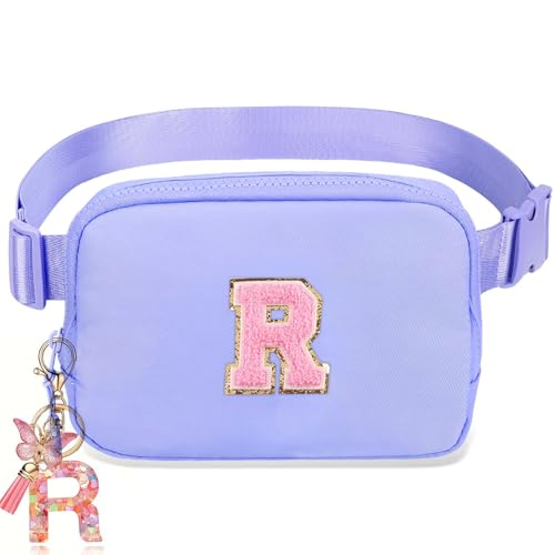 Image of Belt Crossbody Bag for Girls Women - Girls Fanny Pack Ages 8-12 Teen Birthday Gifts Small Waist Packs Trendy Kids Fanny Pack Lavender Purple R