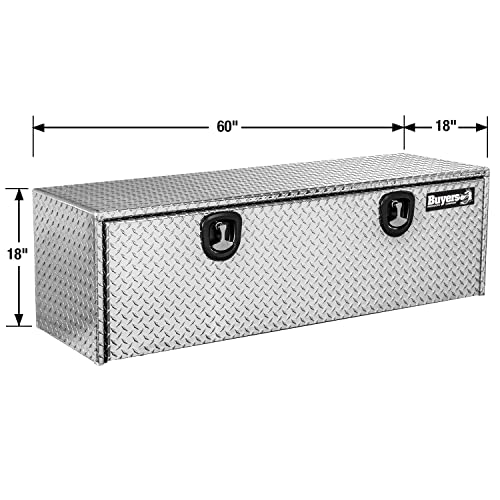 Image of Buyers Products 1705115 18 x 18 x 60 Inch Aluminum Underbody Tool Box