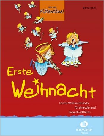 Chansons de Noël pour 2 flûtes à bec soprano par Barbara ERTL avec CD