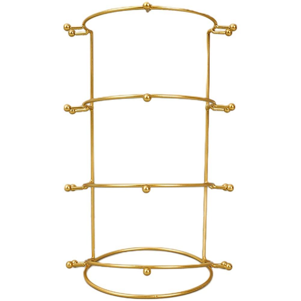 Organisateur de stockage de bijoux en métal et grand support bandeau