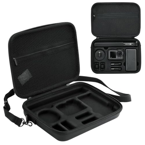 Image of TEKTONIC for Osmo Action 3 Carrying Case for DJI OSMO Action 3 /Action 4 /5Pro /6 Camera, Hard Shell Bag Storage Bag with Shoulder Strap Travel Case for DJI OSMO Action 3 /4 /5pro Camera