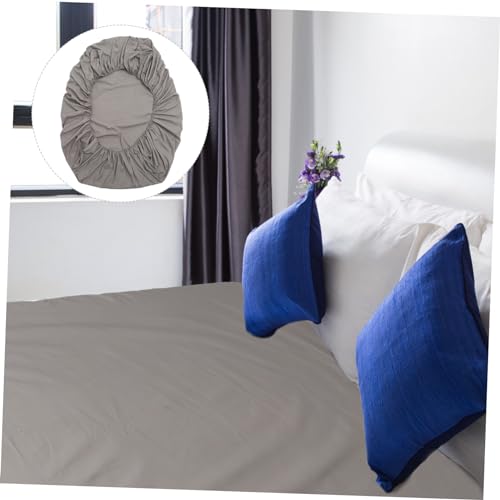 Housse de lit solide Amosfun en coton gris durable - 3