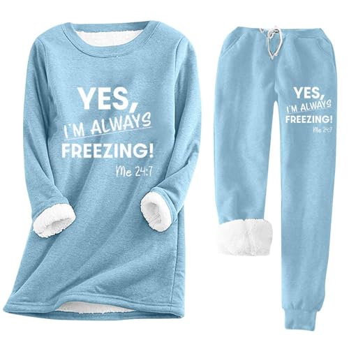 Survêtement d'hiver femme polaire chaud et ensemble jogging imprimé tendance