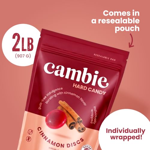 Image of Cambie Sugar Free Cinnamon Hard Candy Individually Wrapped - 2 lbs