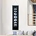 MARTINE MALL Tapestry Wall Hanging Tapestries Nine Phases of The Full Growth Cycle of The Moon Wall Tapestry Cotton Linen Wall Art, Modern Home Decor (Black Moon Phase Change, 12.99