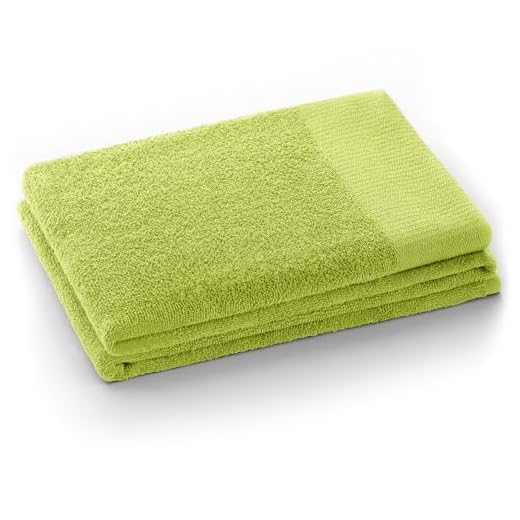 AmeliaHome Amari - Toalla de Mano (50 x 100 cm, 100% algodón, Absorbente, Color Verde Claro