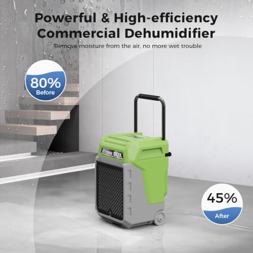 Image of ALORAIR 170 PPD Commercial Dehumidifier with Pump, LGR with Wheels