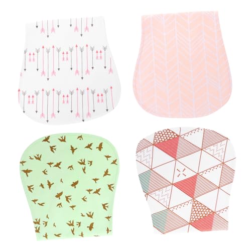 ERINGOGO 4 Piezas toalla de lactancia babero infantil para eructar baberos de toalla de bebé toalla para eructar babero de algodón babero para eructar algodón
