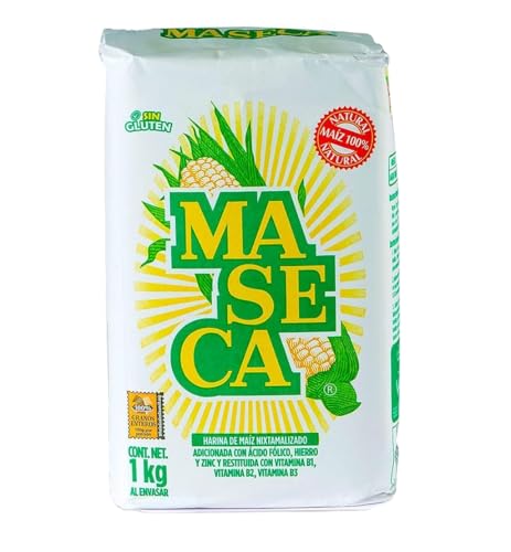 Maseca Maismehl 1kg Glutenfreies Masa Harina für Tortillas Tacos & Tamales | Mexikanisches Maismehl für authentische Küche