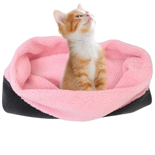 Fukamou Hundeschlafsack - Langlebiges, Verstaubares Haustier-Schlafbett, Bequem, Waschbar,Welpen-Höhlenbett, Weiches- Fleece, Winter, Warm Für Katzen, Schlafsack, Nest, Höhlenbett