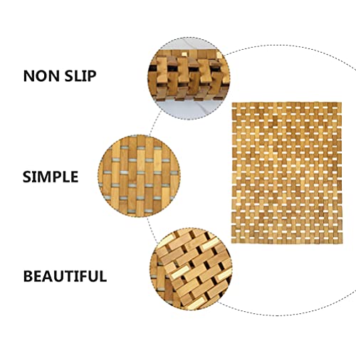 Cabilock Tapete de bambu tapete de banheiro antiderrapante tapete de chuveiro tapete de spa sauna pa