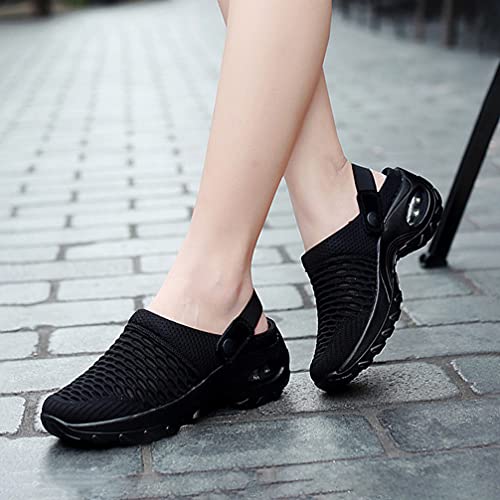 1 Pair Summer Women Slippers Fashion Mesh Shoes Black Sandals4