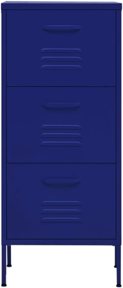 Storage Cabinet Navy Blue 16.7"x13.8"x40" Steel,Office Cabinet, Storage Locker, Cabinet Storage for Organized and Stylish Home Storage